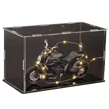 华一 杜卡迪大魔鬼 氛围感 机车展示盒 收藏 合金车模 成品模型