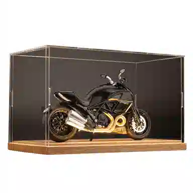 华一 杜卡迪大魔鬼 氛围感 机车展示盒 收藏 合金车模 成品模型