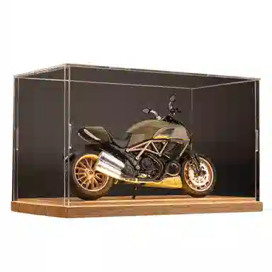 华一 杜卡迪大魔鬼 氛围感 机车展示盒 收藏 合金车模 成品模型