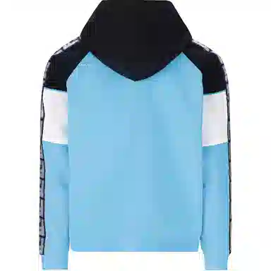 Fendi SS23 Colorblock Logo Hoodie Blue