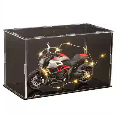 华一 杜卡迪大魔鬼 氛围感 机车展示盒 收藏 合金车模 成品模型