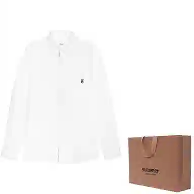 Burberry Classic Logo Cotton Shirt White