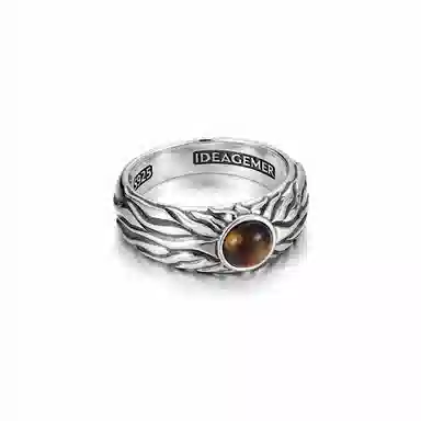 IDEAGEMER 925 Silver Ring