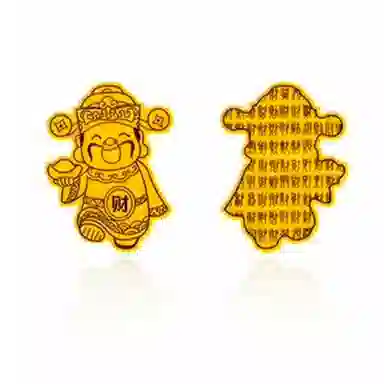 零界 最有钱的财神爷 金箔 挂件 男女同款情侣款