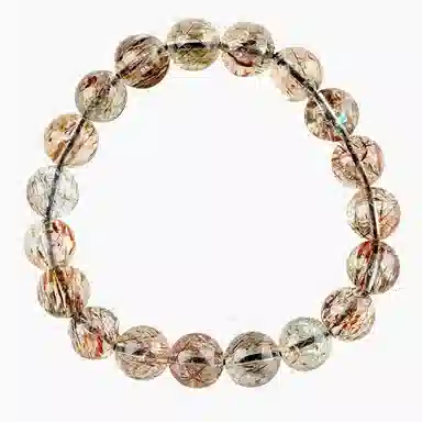 金戟 天然黑金超七 新中式国潮高级感 圆润清透缓解压力提升事业 水晶 手串 男女同款情侣款