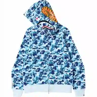 A BATHING APE SS23 Abc Camo Shark Hoodie