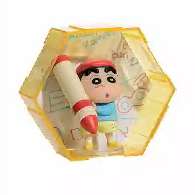 灵动创想 小新的日常 第二弹 可爱卡通书包挂饰 塑胶 挂件 男女同款情侣款 多巴胺配色