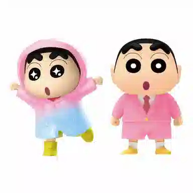 灵动创想 小新的日常 第二弹 可爱卡通书包挂饰 塑胶 挂件 男女同款情侣款 多巴胺配色