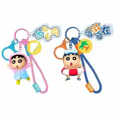 灵动创想 小新的日常 第二弹 可爱卡通书包挂饰 塑胶 挂件 男女同款情侣款 多巴胺配色
