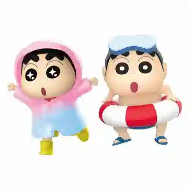 灵动创想 小新的日常 第二弹 可爱卡通书包挂饰 塑胶 挂件 男女同款情侣款 多巴胺配色