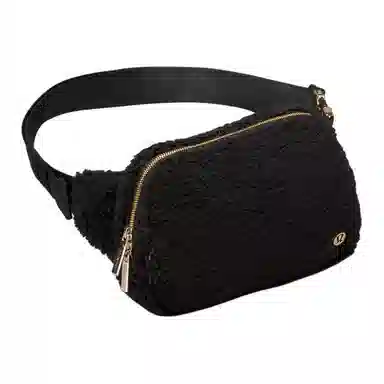 lululemon Everywhere Logo Large Belt Bag Black Gold