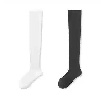 亲相见 舒适透气抗菌简约过膝袜 女款 组合装