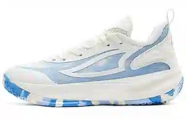 匹克 舒适时尚 休闲百搭 减震防滑耐磨 低帮 篮球鞋 女款 白蓝色