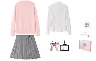 东鲸岁时记 慵懒风复古甜美温柔开衫长袖针织衫衬衫格子百褶短裙制服 女款