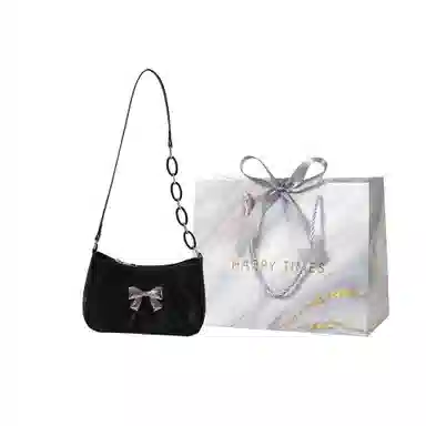 Miss Angel Bow Design Shoulder Bag