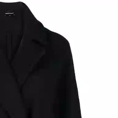 Emporio Armani Double-Breasted Coat Navy