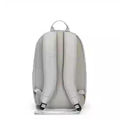 特步 纯色大容量运动时尚休闲通勤背包学生书包 织物 双肩包 男女同款情侣款 黑色/灰色