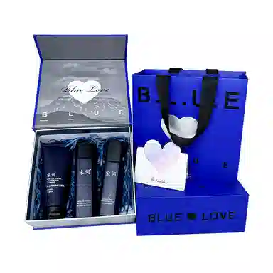 宋词 浪漫礼盒装 男士专研护肤套装 补水保湿 控油提亮祛痘痘印平衡水油洗面奶水乳泥膜鼻贴素颜霜面部组合