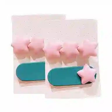 简应舒 可爱侧边发卡刘海夹边夹碎发小夹子 树脂 发夹 女款