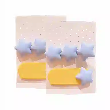 简应舒 可爱侧边发卡刘海夹边夹碎发小夹子 树脂 发夹 女款