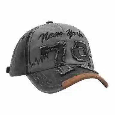 啄木鸟 欧美布贴动漫鲨鱼刺绣水洗牛仔 户外运动遮阳水洗 棉 鸭舌帽 男女同款情侣款