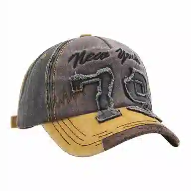 啄木鸟 欧美布贴动漫鲨鱼刺绣水洗牛仔 户外运动遮阳水洗 棉 鸭舌帽 男女同款情侣款