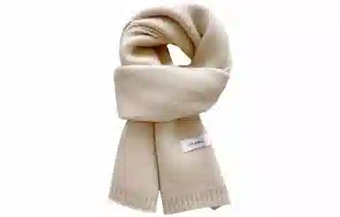 优幽兰 日系百搭高级感加厚保暖长款时尚潮流纯色休闲简约外搭两用韩系氛围感穿搭 聚酯纤维 绒线围巾 男女同款情侣款