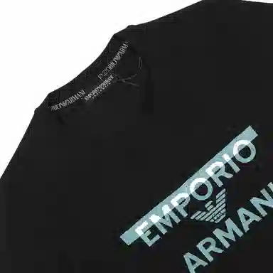 Emporio Armani SS24 Logo T-Shirt Black