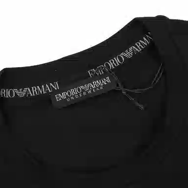 Emporio Armani SS24 Logo T-Shirt Black