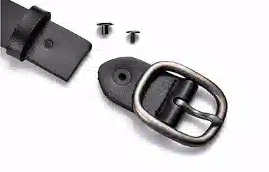 Baijuan Silver Buckle Leather Belt