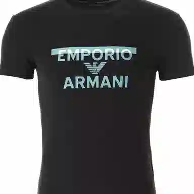 Emporio Armani SS24 Logo T-Shirt Black