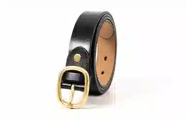 Baijuan Silver Buckle Leather Belt