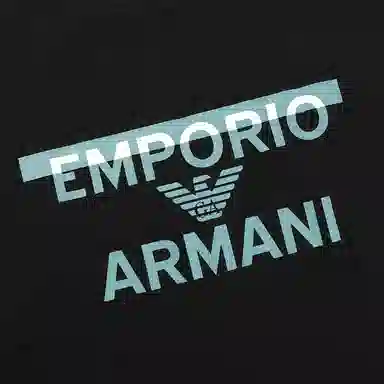 Emporio Armani SS24 Logo T-Shirt Black
