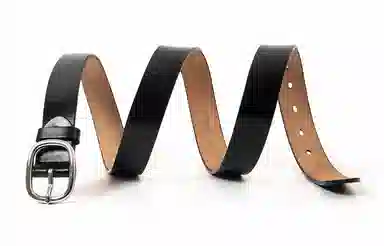 Baijuan Silver Buckle Leather Belt