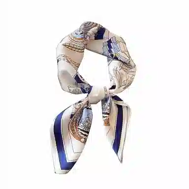 木林森 法式时尚百搭高级感护颈复古绑包 桑蚕丝 丝巾 男女同款情侣款