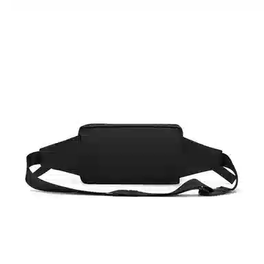 特步 纯色运动户外便携卡扣挎包潮流时尚 织物 腰包 男女同款情侣款 黑色