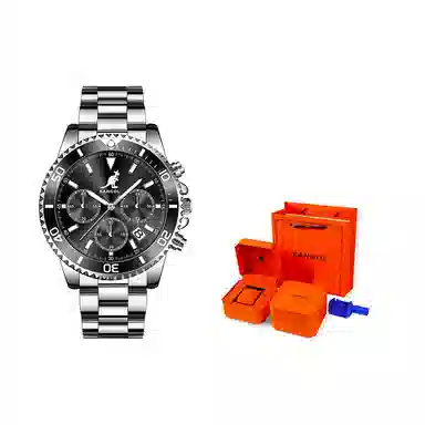 KANGOL Three-Eye Chronograph Black