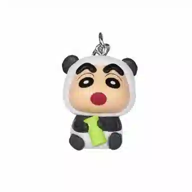 灵动创想 蜡笔小新的一天 钥匙扣 男女同款情侣款