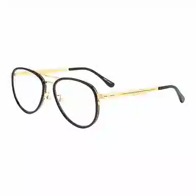 【可配度数】 佐川 近视眼镜框 复古圆脸显脸小 板材镜架钛 飞行员式 光学镜架 男女同款情侣款