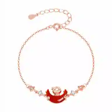 恋朵 蛇年本命年 生肖顺利 星月守护 #好运 玛瑙 手链 女款