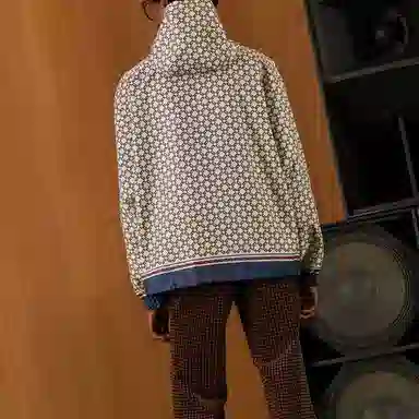 Gucci SS22 Plaid Logo Hoodie Jacket Khaki