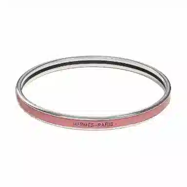 Hermes Enamel Bracelet Pink