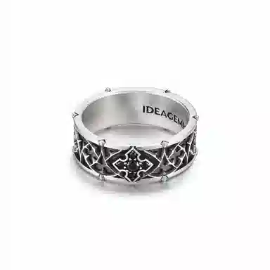 IDEAGEMER Thorn Cross Ring