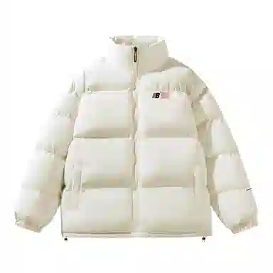 寻星记 美式复古风字母印花立领加厚宽松面包服女冬季小众设计感小个子专属棉服 男女同款