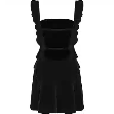 NANA JACQUELINE Velvet Slim Fit Dress Black