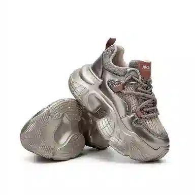 金佰川 合成革 舒适百搭 休闲时尚 显瘦 耐磨 低帮 老爹鞋 女