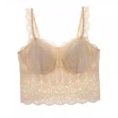 内在密码 蕾丝抹胸内搭带胸垫性感防走光美背背心 女款