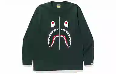 A BATHING APE Shark L/S Tee