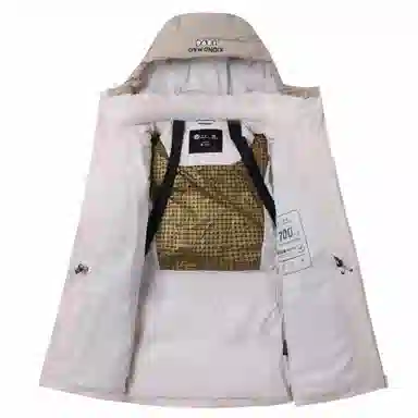 熊猫 暖冬系列-暖噗噗 山系户外连帽百搭蓄热保暖羽绒服 男女同款