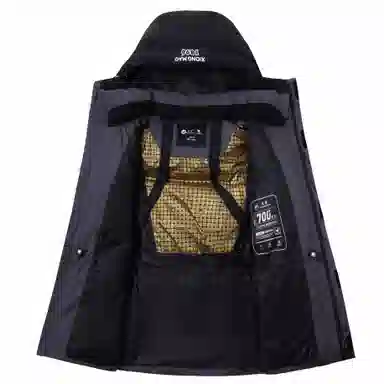 熊猫 暖冬系列-暖噗噗 山系户外连帽百搭蓄热保暖羽绒服 男女同款